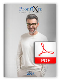 Guarda o scarica il catalogo 2024 di occhiali da lettura premontati per la presbiopia semplice in versione PDF delle linee ProntiXTe. Per leggere da vicino.